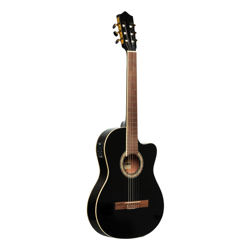 STAGG SCL-60 TCE-BLK GITARA ELEKTRO-KLASIČNA