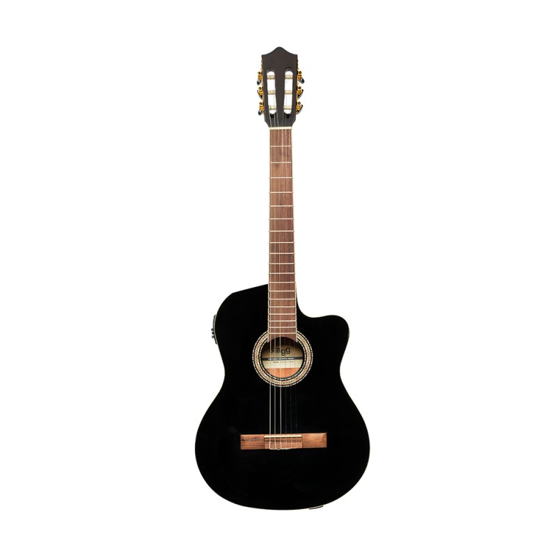 STAGG SCL-60 TCE-BLK GITARA ELEKTRO-KLASIČNA