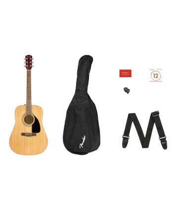 FENDER FA-115 DREADNOUGHT PACK V2 NAT WN GITARA AKUSTIČNA