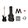 SQUIER AFFINITY PACK PJ-BASS MN BLK + RUMBLE 15 + NAVLAKA + PRIBOR BAS GITARA