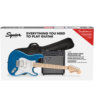 SQUIER AFFINITY PACK STRAT HSS MN LPB + FRONTMAN 15W + PRIBOR GITARA ELEKTRIČNA
