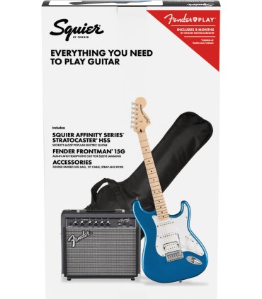 SQUIER AFFINITY PACK STRAT HSS MN LPB + FRONTMAN 15W + PRIBOR GITARA ELEKTRIČNA