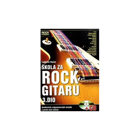 ŠKOLA ZA ROCK GITARU 3 KNJIGA + CD