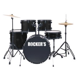 ROCKERS JBP-16101A (22, 10, 12, 16, 14) BK + stolica i činele BUBANJ