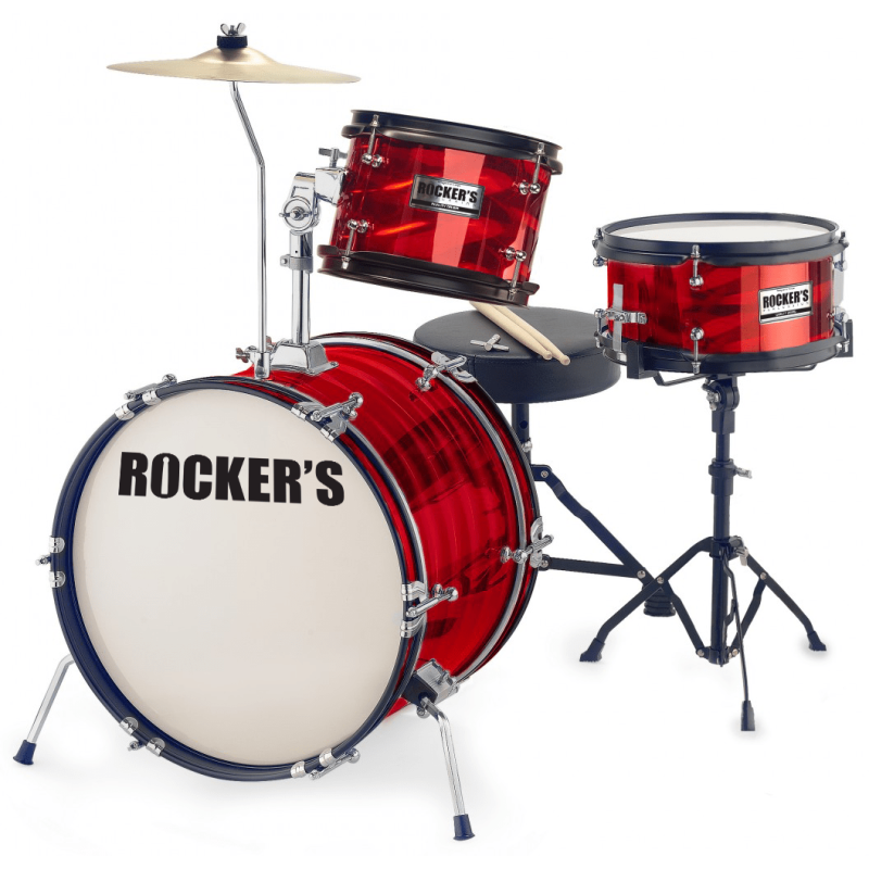 ROCKERS JUNIOR 3/16 RD + činele+ stolica (16,8,10) BUBANJ