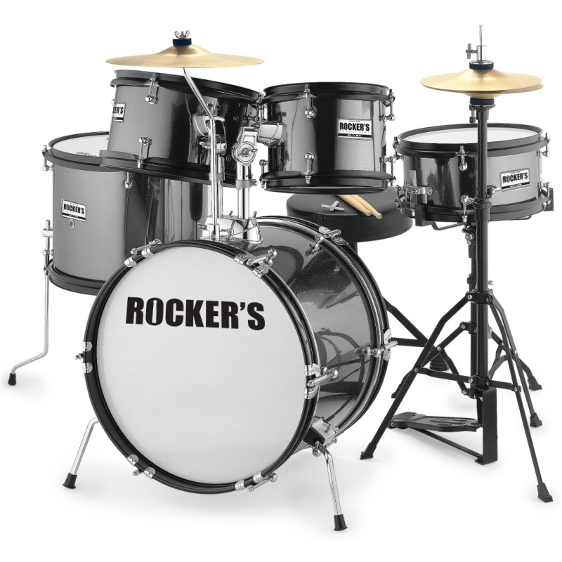ROCKERS JUNIOR 5/16 BK + činele + stolica (16,8,10,12,10) BUBANJ