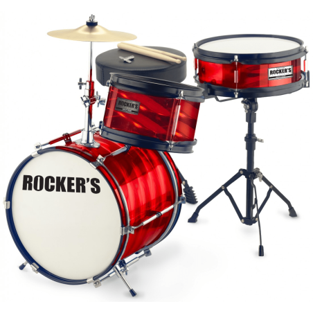 ROCKERS JUNIOR 3/12 RD + činele + stolica (12,8,8) BUBANJ