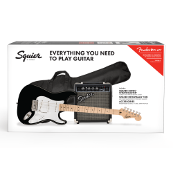 SQUIER SONIC STRAT BLK PACK + FRONTMAN 10W + PRIBOR GITARA ELEKTRIČNA