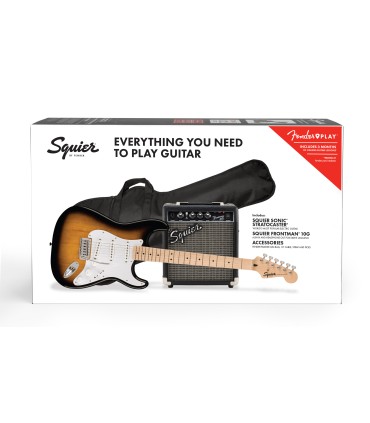 SQUIER SONIC STRAT 2TS PACK + FRONTMAN 10W + PRIBOR GITARA ELEKTRIČNA