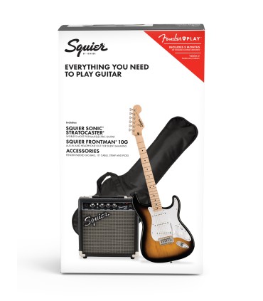 SQUIER SONIC STRAT 2TS PACK + FRONTMAN 10W + PRIBOR GITARA ELEKTRIČNA