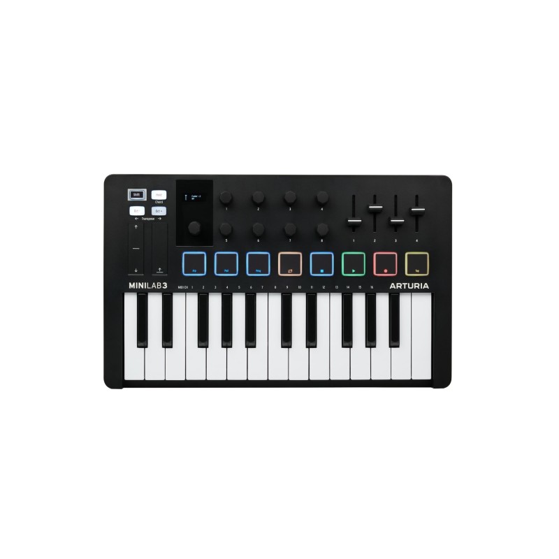ARTURIA MINILAB 3 BLACK MIDI KONTROLER