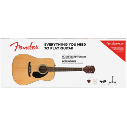 FENDER FA-125 DREADNOUGHT NAT WN PACK GITARA AKUSTIČNA