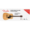FENDER FA-125 DREADNOUGHT NAT WN PACK GITARA AKUSTIČNA