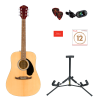 FENDER FA-125 DREADNOUGHT NAT WN PACK GITARA AKUSTIČNA