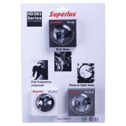 SUPERLUX HD381 SET 3 kom SLUŠALICE