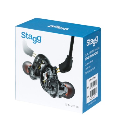 STAGG SPM-235 BK in-ear 2-drivera SLUŠALICE