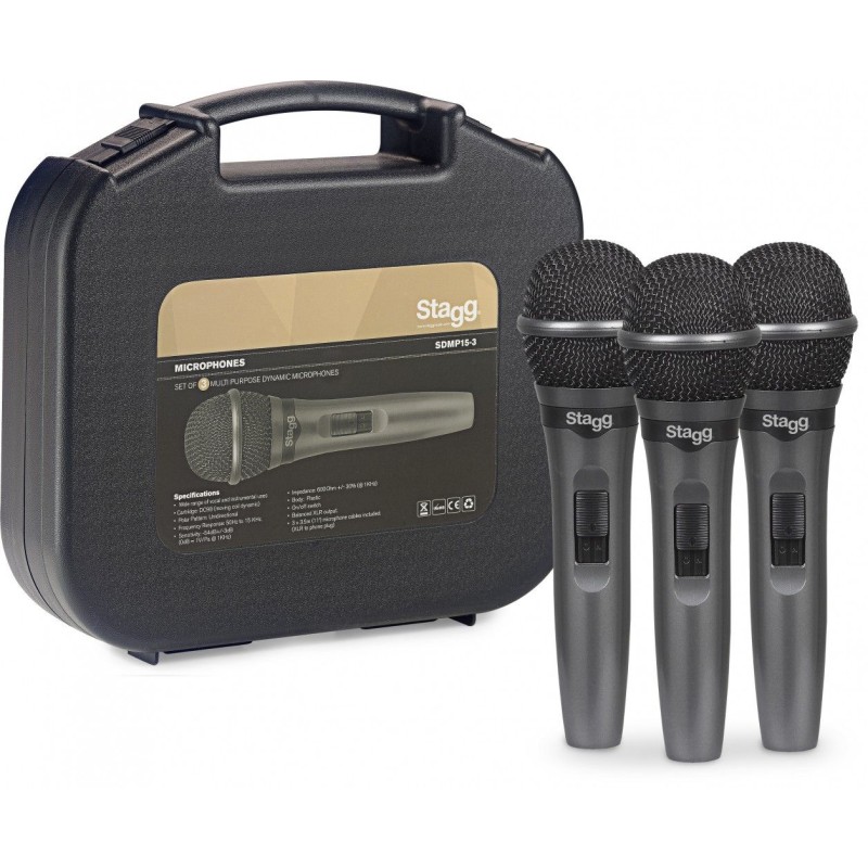 STAGG SDMP15-3 DYN 3kom/set MIKROFON