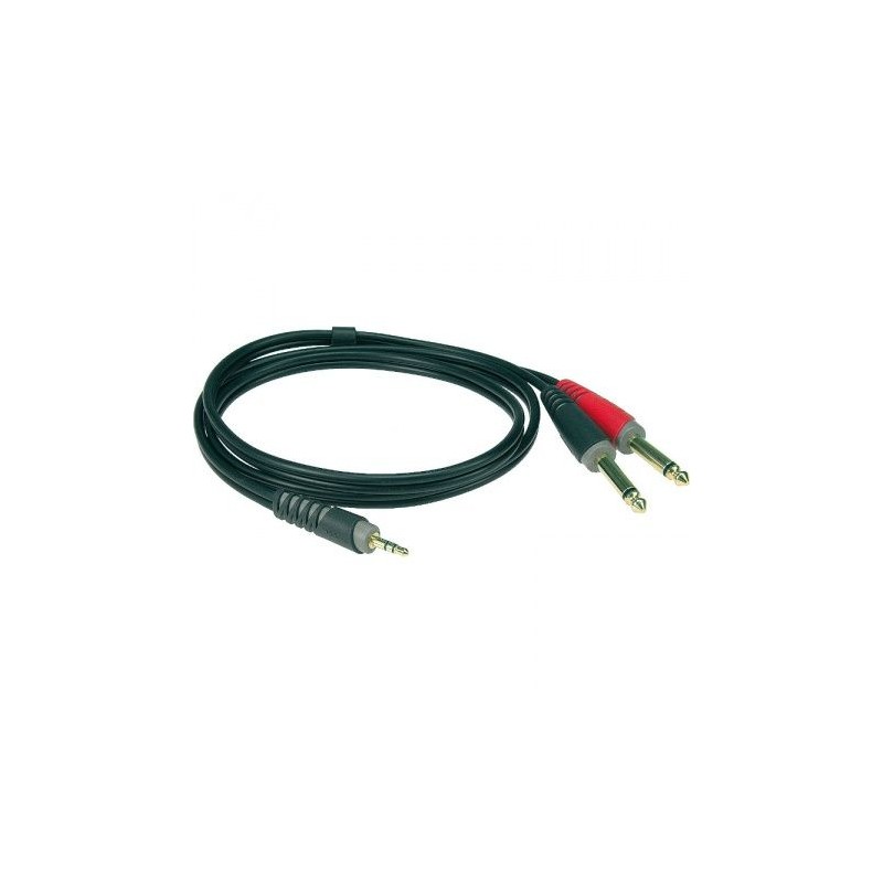 KLOTZ PATCH AY5-0300 mini jack - 2 x jack 3m KABEL