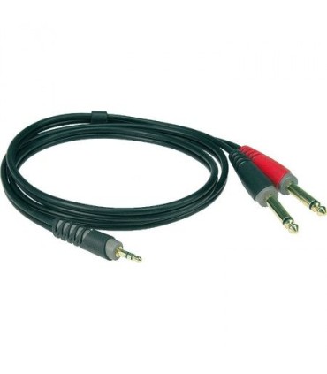 KLOTZ PATCH AY5-0300 mini jack - 2 x jack 3m KABEL