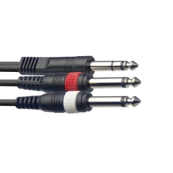 STAGG PATCH SYC3/PS2P 1 jack ST - 2 jack KABEL
