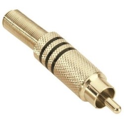 ADAM HALL 7623BLK RCA - M KONEKTOR
