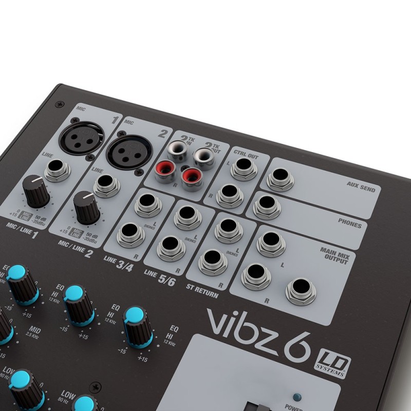 LD-SYSTEMS VIBZ 6 6 kanala MIKSER