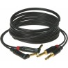 KLOTZ PATCH KMPR0600 2x jack - 2x jack kutni 6m KABEL