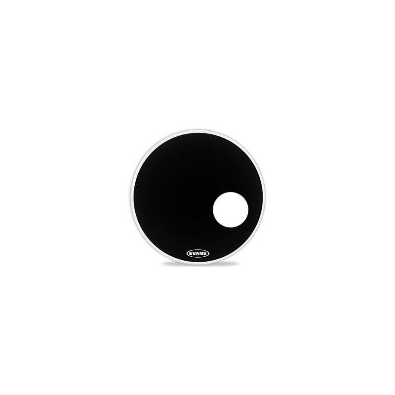 EVANS BD22RB EQ3 22" RES BLK PLASTIKA