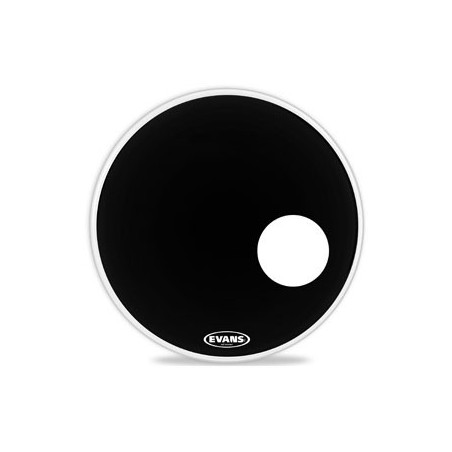 EVANS BD22RB EQ3 22" RES BLK PLASTIKA