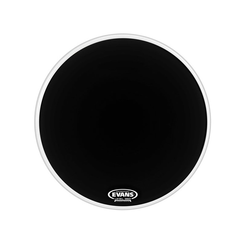 EVANS BD22RB-NP EQ3 22" RES BLK NO PORT PLASTIKA