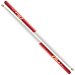 ZILDJIAN 5A ACORN WOOD WHITE/RED DIP PALICE