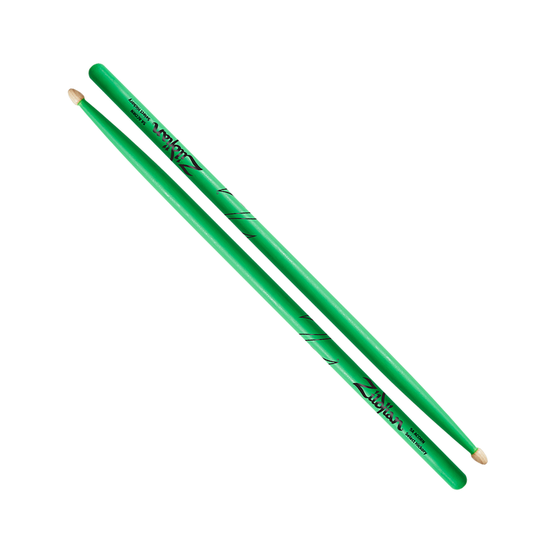 ZILDJIAN 5A ACORN NEON GREEN PALICE