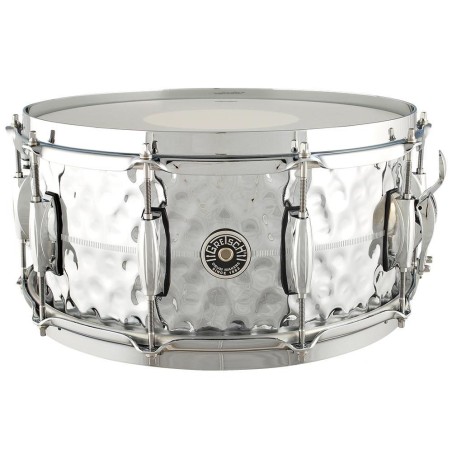 GRETSCH USA BROOKLYN GB4164HB 14" x 6.5" HAMMERED CHROME/B SNARE