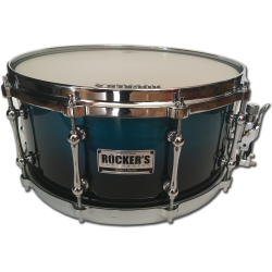 ROCKERS JBMS-10614 14"x6.5" birch DARK GREEN FADE SNARE