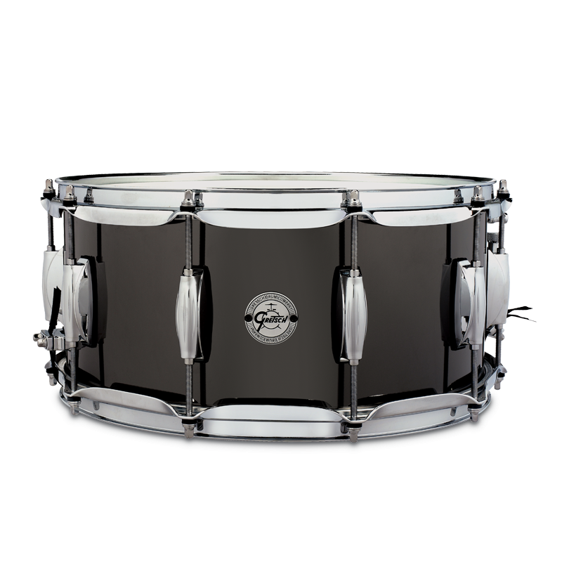 GRETSCH BLACK NICKEL OVER STEEL 14X6.5" SNARE