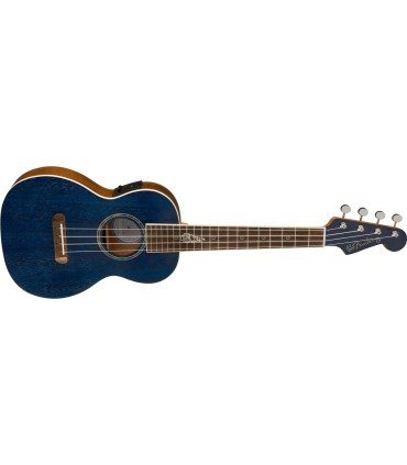 FENDER DHANI HARRISON SPHR BLUE UKULELE