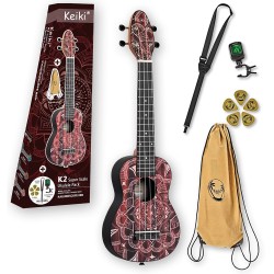 ORTEGA KEIKI K2SS-RKC+torba+pribor UKULELE