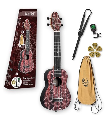 ORTEGA KEIKI K2SS-RKC+torba+pribor UKULELE
