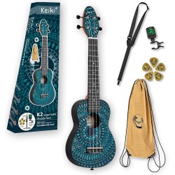 ORTEGA KEIKI K2SS-BKC+torba+pribor UKULELE