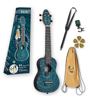 ORTEGA KEIKI K2SS-BKC+torba+pribor UKULELE