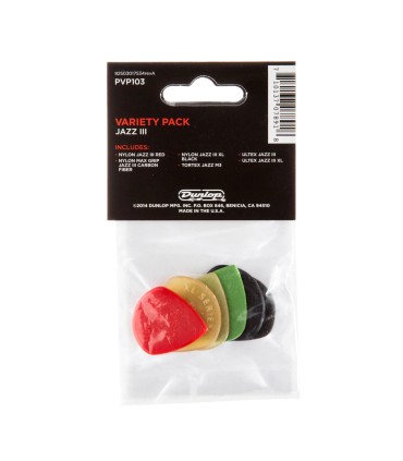 JIM DUNLOP PVP103 VARIETY PACK JAZZ III TRZALICE