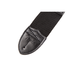FENDER 2" POLY GREY LOGO STRAP REMEN