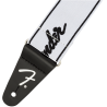 FENDER 2" WEIGHLESS RUNNING LOGO WHITE/BLACK REMEN