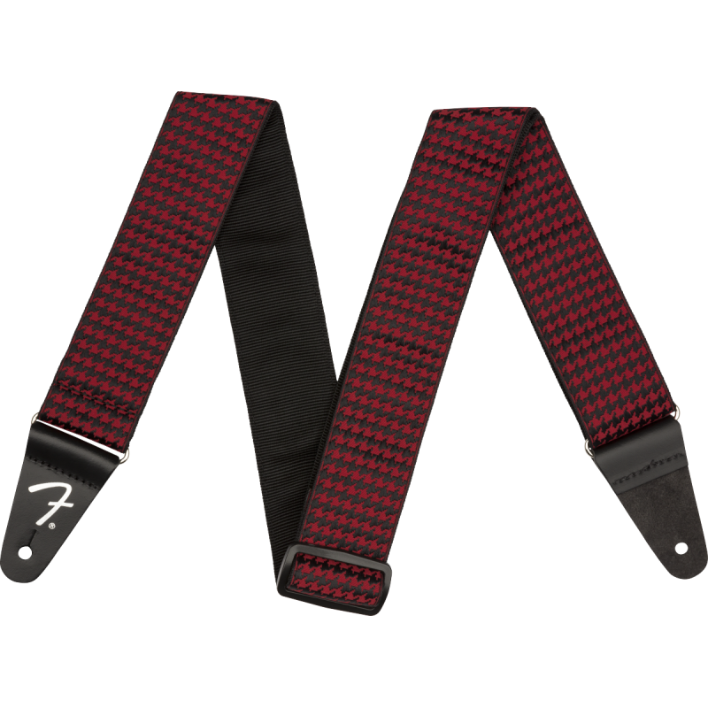 FENDER HOUNDSTOOTH STRAP RED REMEN