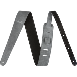 FENDER 2" REVERSIBLE SUEDE STRAP - BLK/GRY REMEN