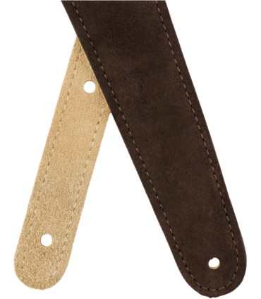 FENDER 2" REVERSIBLE SUEDE STRAP - BRN/TAN REMEN