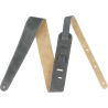 FENDER 2" REVERSIBLE SUEDE STRAP - GRY/TAN REMEN