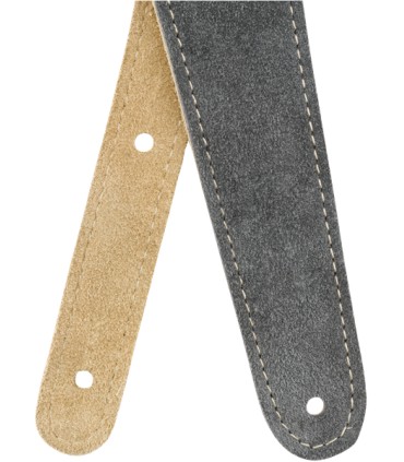 FENDER 2" REVERSIBLE SUEDE STRAP - GRY/TAN REMEN