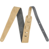 FENDER 2" REVERSIBLE SUEDE STRAP - GRY/TAN REMEN