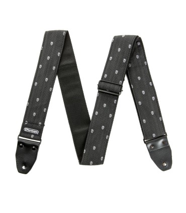 DUNLOP DD67-07 JACQUARD GREY SKULL REMEN